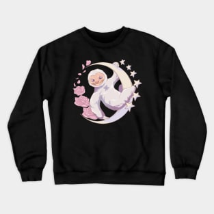 Kawaii Chilled Sloth - Pastel Goth Nu Goth Gift Crewneck Sweatshirt